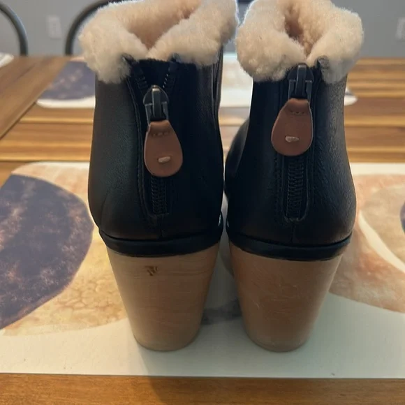 Gentle Souls Black Wedge Bootie - Picture 3 of 7